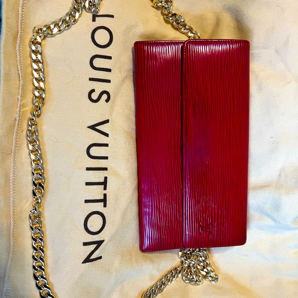 Louis Vuitton Red Epi Leather Sarah Wallet